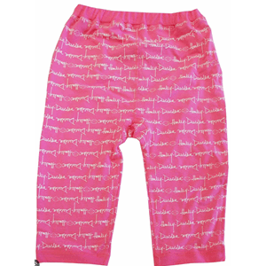 H-D GIRLS FRENCH TERRY PANT PINK 2T-4T