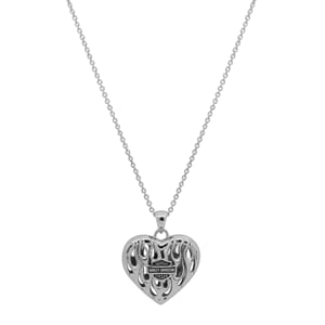 H-D FLAME HEART NECKLACE