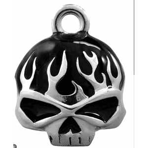H-D Black Flame Skull Ride Bell