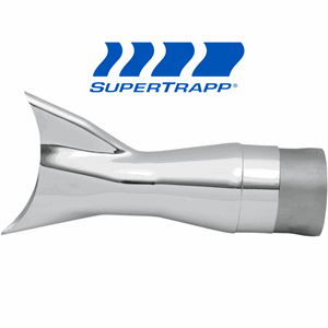 SUPERTRAPP INTERNAL DISC SERIES END CAP LARGE FISHTAIL, 3"