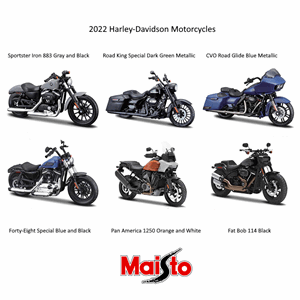 Maisto 1:18 Harley-Davidson 2022 Modeller