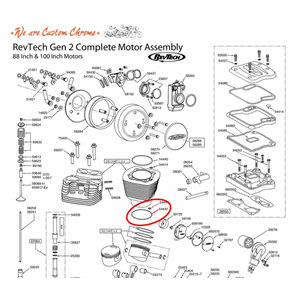 O-RING, CYLINDER TO CASE 88 &100 REVTECH ENGINES
