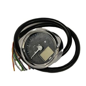 ELT48 BASIC, chrome 220 km/h speedo, white backlight