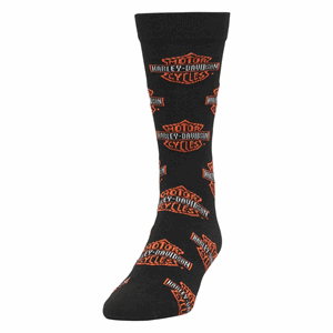 1 PK H-D ALL OVER B&S BLACK | UNISEX