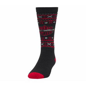 NORDIC BAR & SHIELD MERINO WOOL CREW SOCKS