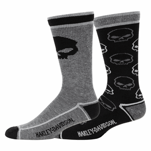 2 PK WILLIE G CREW
BLACK/GRAY | MEN'S