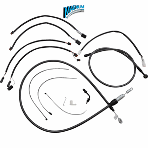 MAGNUM CONTROL CABLE KIT BLACK PEARL, 12-14" SOFTAIL 2018-24