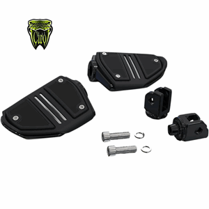 TWIN RAIL FOOT RESTS, BLACK, M8 SOFTAILS 2018-UP