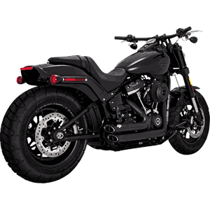 EXHAUST SHORTSHOTS STAGGERED - SFTL NARROW TIRE 18-23 -BLACK