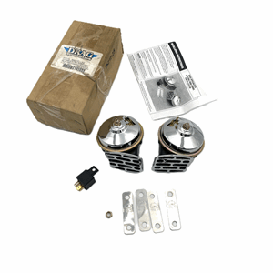 CHROME ELECTRIC TWIN HORN, 107 DB