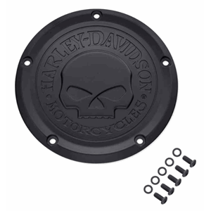 WILLIE G SKULL DERBY COVER, MULTI-FIT ITEM - BLACK
