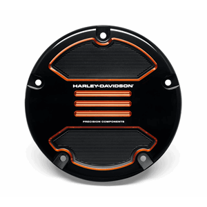 ADVERSARY BLACK & ORANGE DERBY COVER - SOFTAIL 19 UP & FLSB