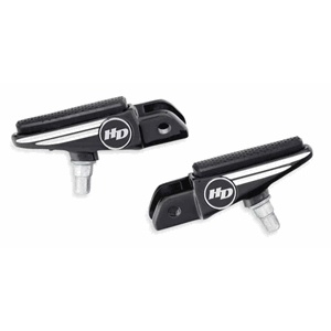 DEFIANCE RIDER FOOTPEGS - BLACK ANODIZED MACHINE CUT