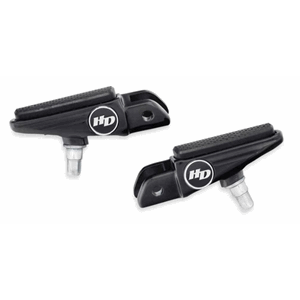 DEFIANCE RIDER FOOTPEGS-BLACK ANODIZED, SOFTAIL MODELS
