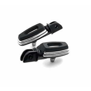 EMPIRE SMALL RIDER FOOTPEGS BLACK CUT