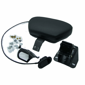 SMOOTH VINYL ADJUSTABLE RIDER BACKREST, TOURING 1997-2007