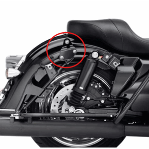 2009-13 TOURING DOCKING HARDWARE 2 POINT GLOSS BLACK