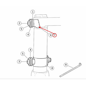 BRACKET, WINDSHIELD MOUNTING,