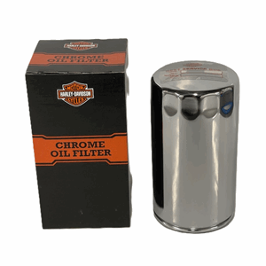 OIL FILTER, LONG, CHROME, 91-98 DYNA