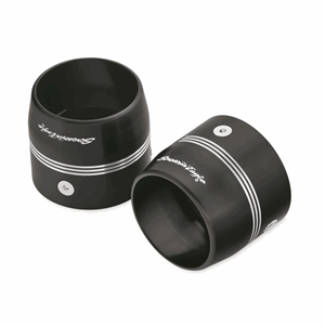 SCREAMIN' EAGLE END CAPS-3.25" TAPERED SATIN BLACK ANODIZED