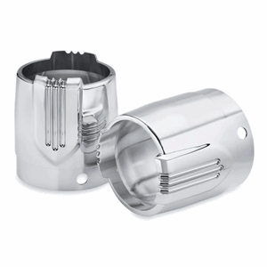 DEFIANCE COLLECTION END CAP KIT - 4.5", CHRO. 17-UP TOURING