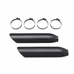 SCREAMIN' EAGLE SLASH CUT MUFFLER SHIELDS - SATIN BLACK