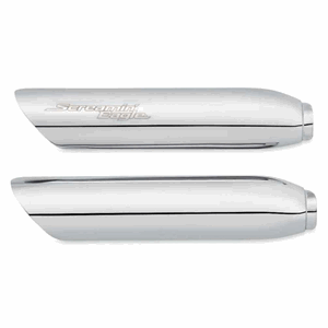 SCREAMIN' EAGLE SLASH CUT MUFFLER SHIELDS - CHROME