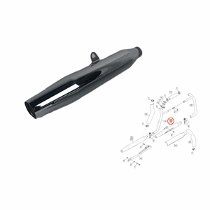 MUFFLER,FRONT, CHROME/49 ST.LEGAL- XL 97-03 MODELS