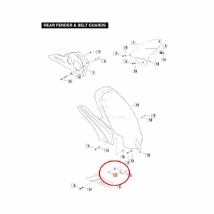 WELL NUT, 1/4-20 F/STONE GUARD ON M2, S3, X1, 00-01