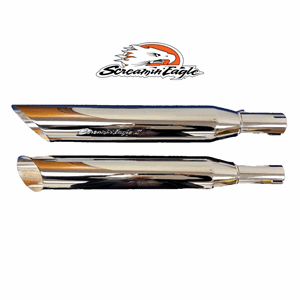 SCREAMIN' EAGLE PRO II SLASH OUT MUFFLERS 00-06 SOFTAIL