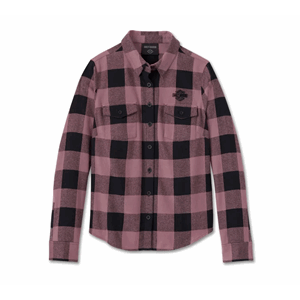 WOMEN'S RETRO LONG SLEEVE FLANNEL SHIRT