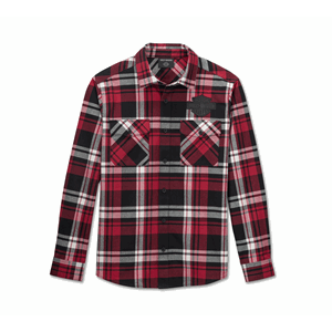 BAR & SHIELD FLANNEL SHIRT - PLAID