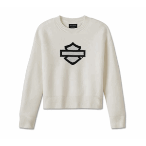 WOMEN'S OPEN BAR & SHIELD SWEATER