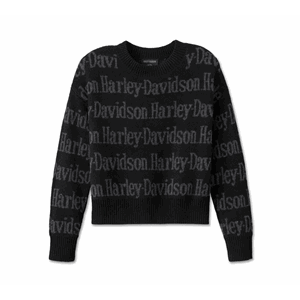 WOMEN'S HARLEY-DAVIDSON REPEAT PRINT SWEATER