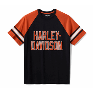 MEN'S H-D ESSENTIAL SLEEVE STRIPE RAGLAN TEE