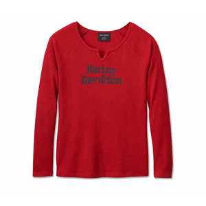 WOMEN'S H-D OLD ENGLISH THERMAL TOP - CHILI PEPPER