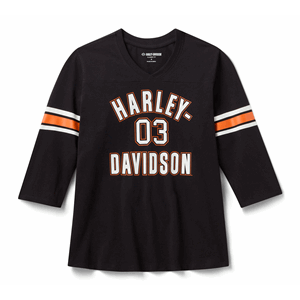 WOMEN'S H-D ESSENTIAL 3/4 SLEEVE V NECK