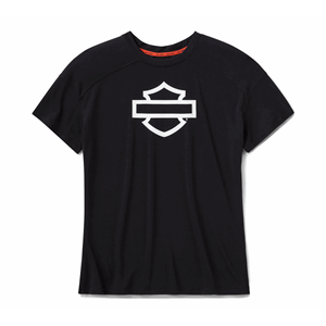 WOMEN'S H-D TECH SHORT SLEEVE TOP - HARLEY BLACK