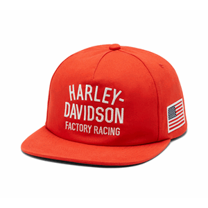 FACTORY RACING TWILL BASEBALL CAP - RACING ORANGE