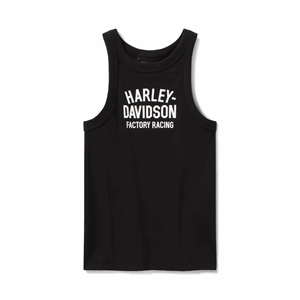 WOMEN'S FACTORY RACING FANWEAR RACER TANK - HARLEY BLACK