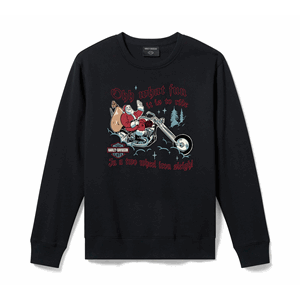 MEN'S HARLEY SANTA FLEECE CREWNECK