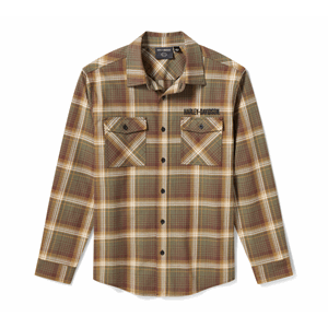 MEN'S H-D AMERICAN CLASSIC PLAID SHIRT, GRAPE LEAF
