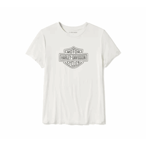 WOMENS BLING CREW NECK TEE - CLOUD DANCER