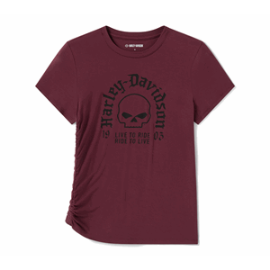 WOMEN'S WILLIE G SKULL HI-LO TOP - ZINFANDEL