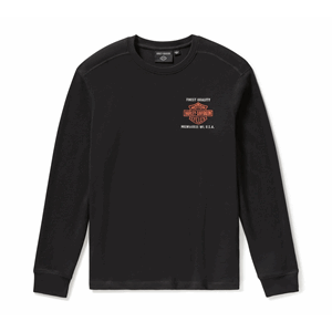 MEN'S PARTS & SERVICE LONG SLEEVE THERMAL - HARLEY BLACK