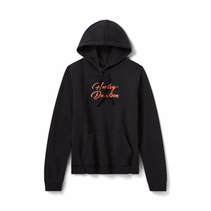 WOMEN'S BLING PULLOVER HOODIE - HARLEY BLACK
