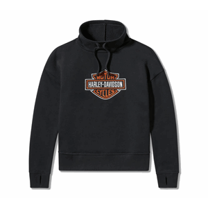 WOMEN'S ESSENTIAL BAR & SHIELD PULLOVER - HARLEY BLACK