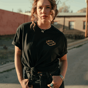 HARLEY-DAVIDSON UNISEX LFR WINGED SKULL SHORT SLEEVE SHIRT