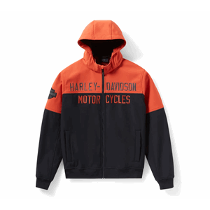 MEN'S IDYLL COLOR BLOCKED JACKET, BLACK/ORANGE