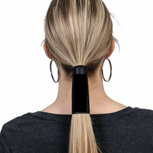 HAIR WRAP-LEATHER,BLACK